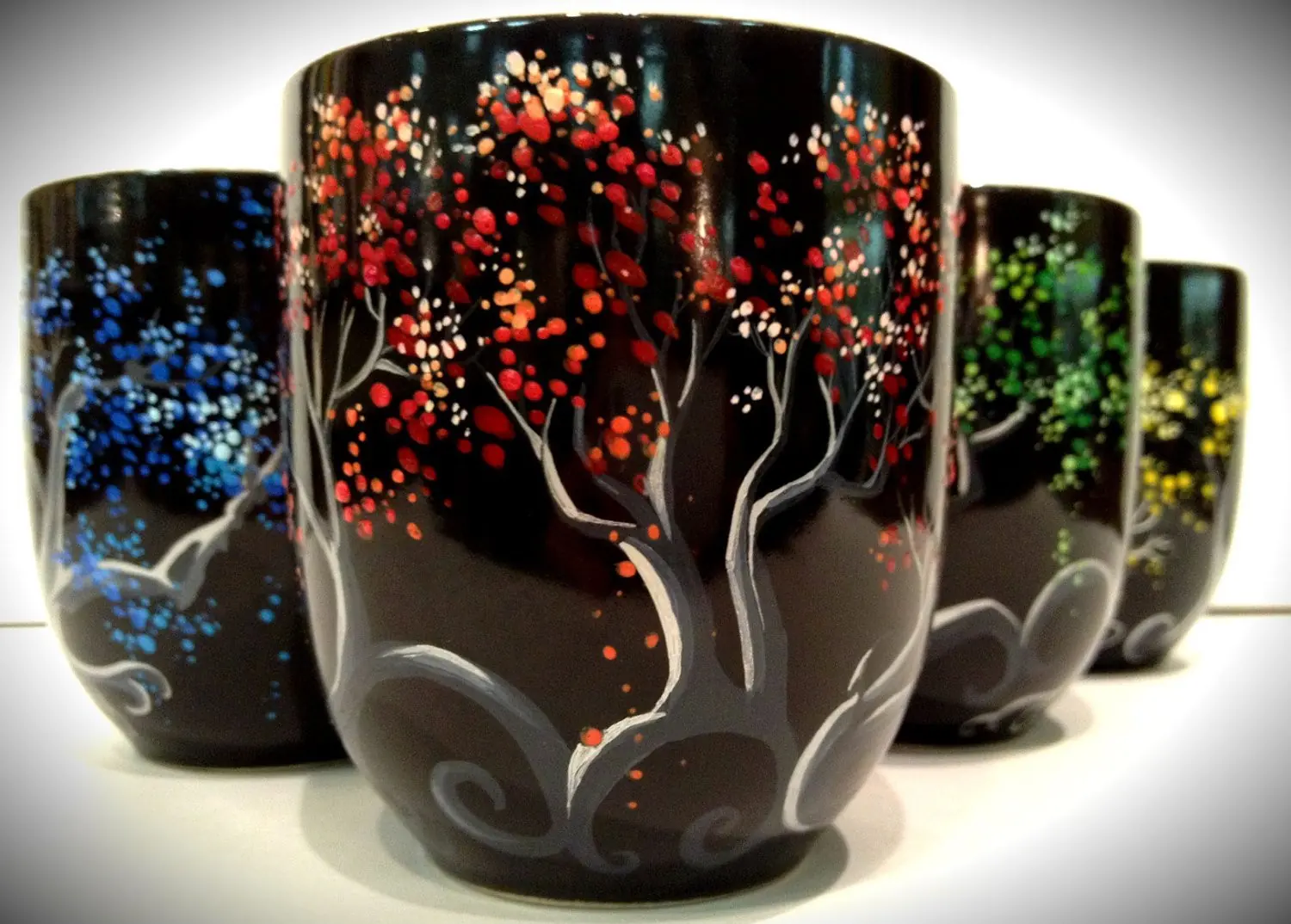 Mugs hand painted by Vesna